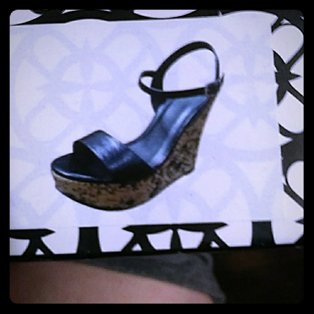 Black wedges from nicole miller